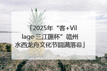 2025年“客+Village·三江匯杯”赣州水西龙舟文化节圆满落幕