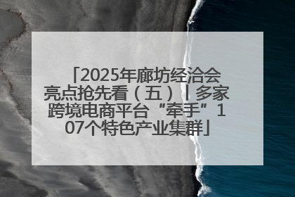 2025年廊坊经洽会亮点抢先看（五）丨多家跨境电商平台“牵手”107个特色产业集群