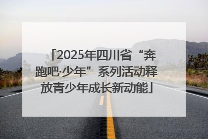 2025年四川省“奔跑吧·少年”系列活动释放青少年成长新动能