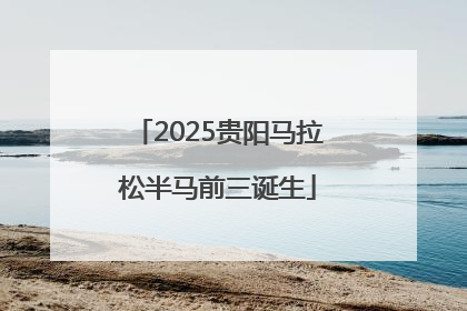 2025贵阳马拉松半马前三诞生