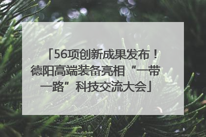 56项创新成果发布！德阳高端装备亮相“一带一路”科技交流大会
