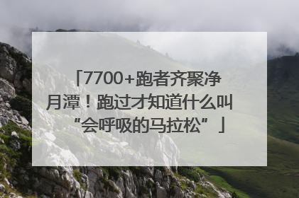 7700+跑者齐聚净月潭！跑过才知道什么叫“会呼吸的马拉松”