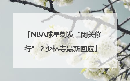 NBA球星剃发“闭关修行”？少林寺最新回应